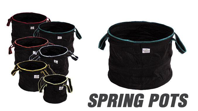 Fabric grwo bags from Spring Pots